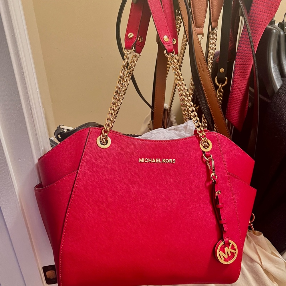 Michael Kors Jet Set Travel leather shoulder bag tote